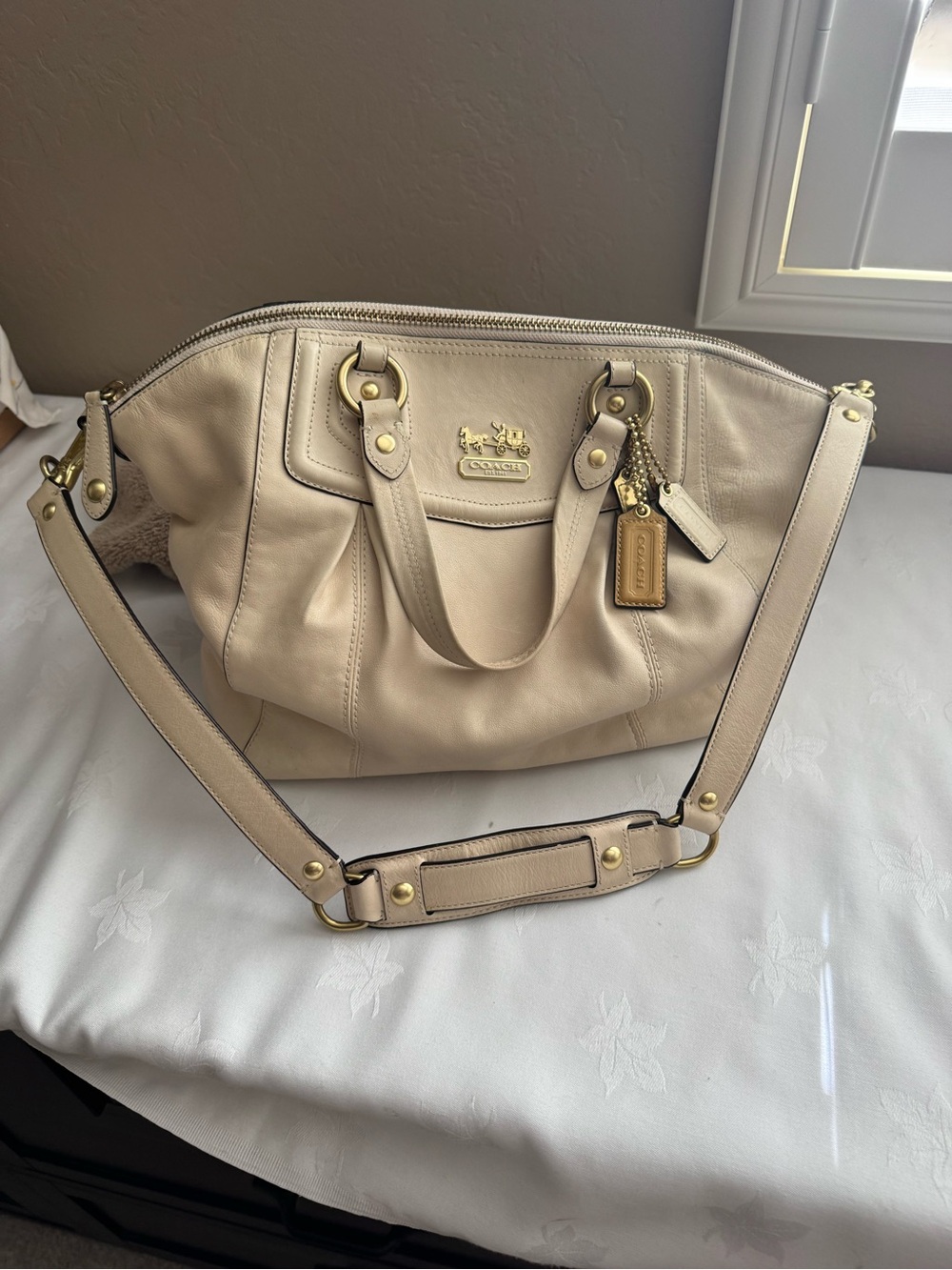 Coach Madison leather Audrey satchel handbag